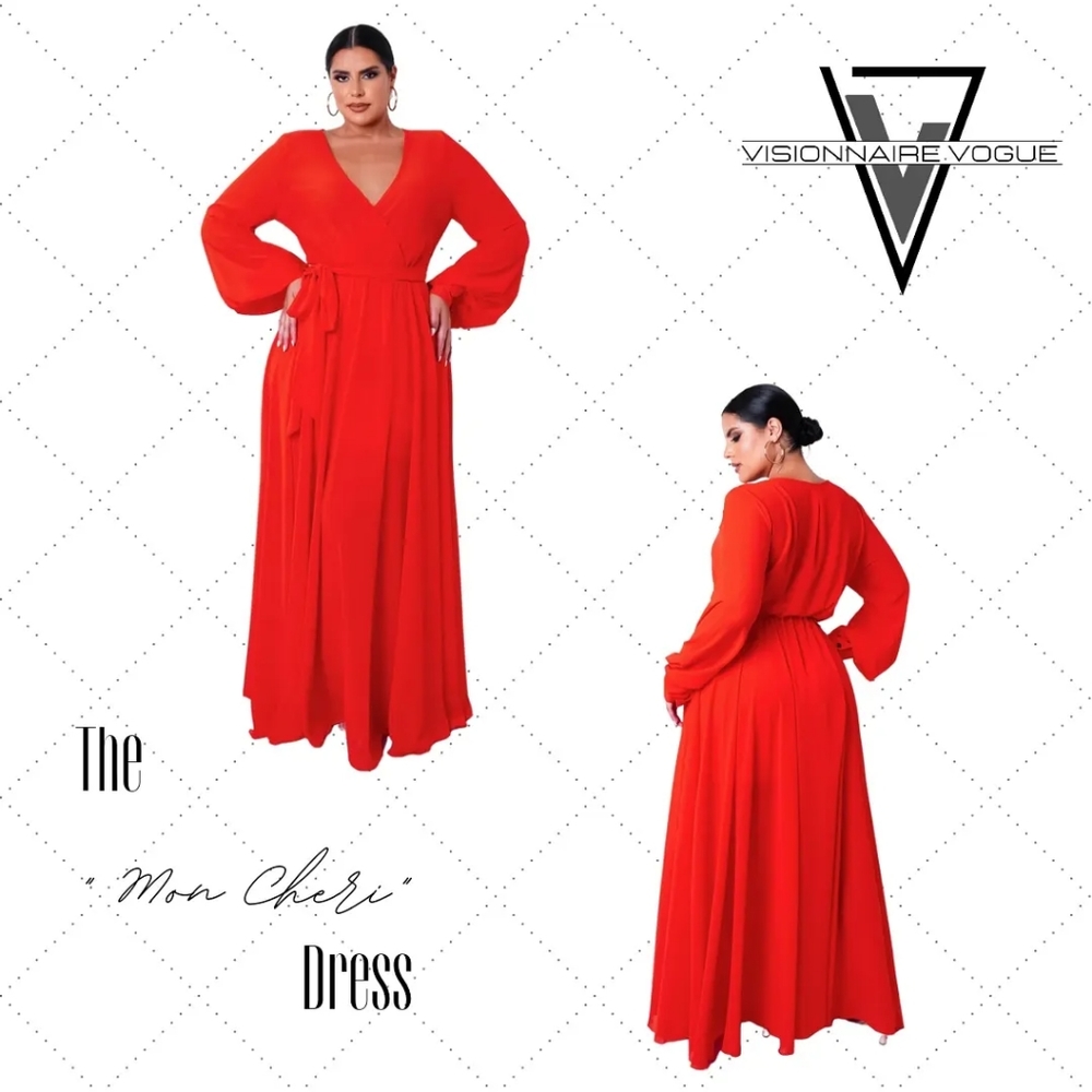 Plus Size Red Gown